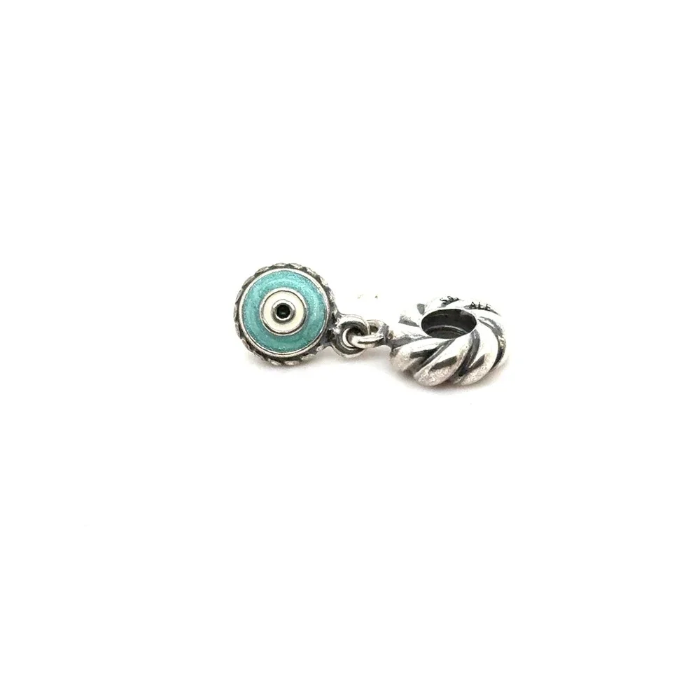 Pandora Sterling Silver Evil Eye Charm Turquoise Enamel S925 ALE 790554EN09